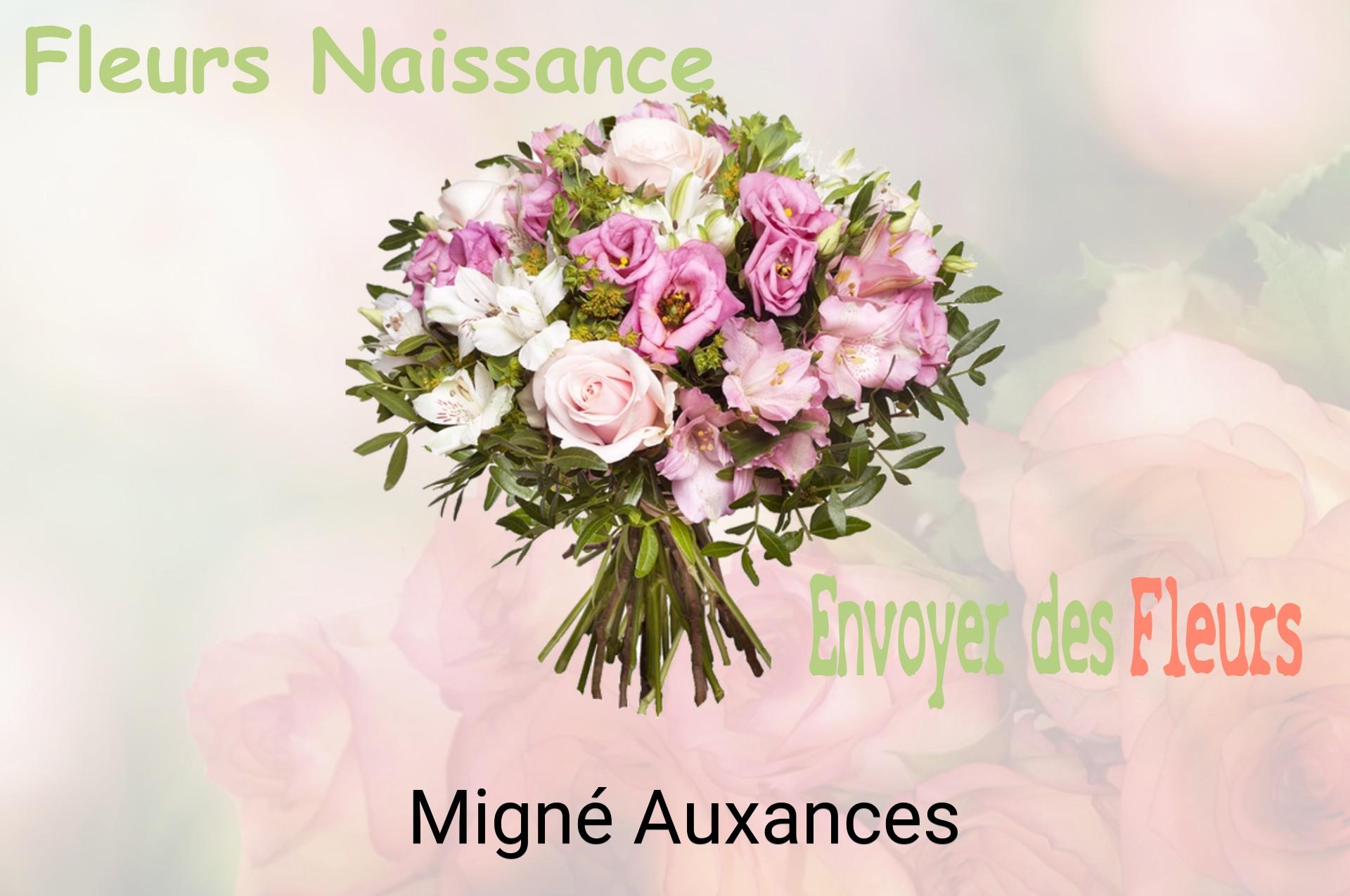 Bouquet de fleurs de naissance livré à Migné-Auxances